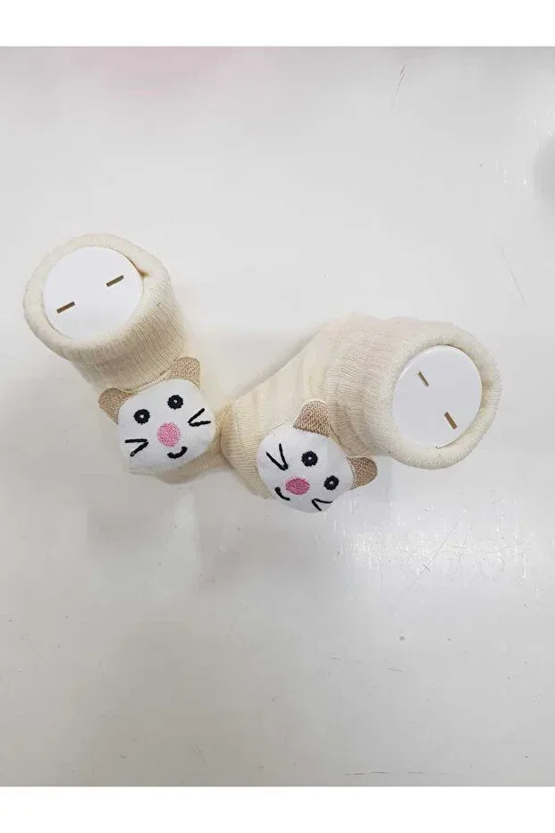 Детские носки для новорожденных с принтом модель Baby By Bumbo, Beige
