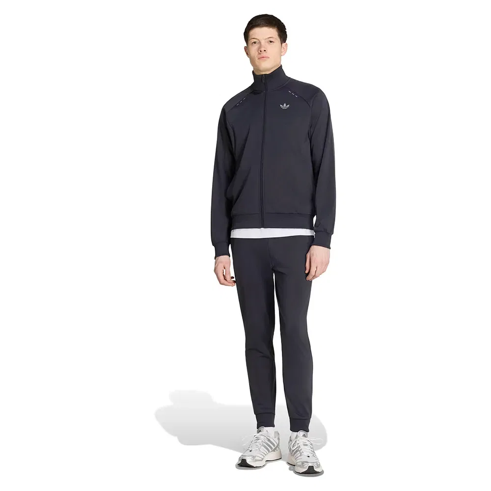Мужской спортивный костюм с принтом Tech Trefoil Essentials Track Set Adidas Originals, Black