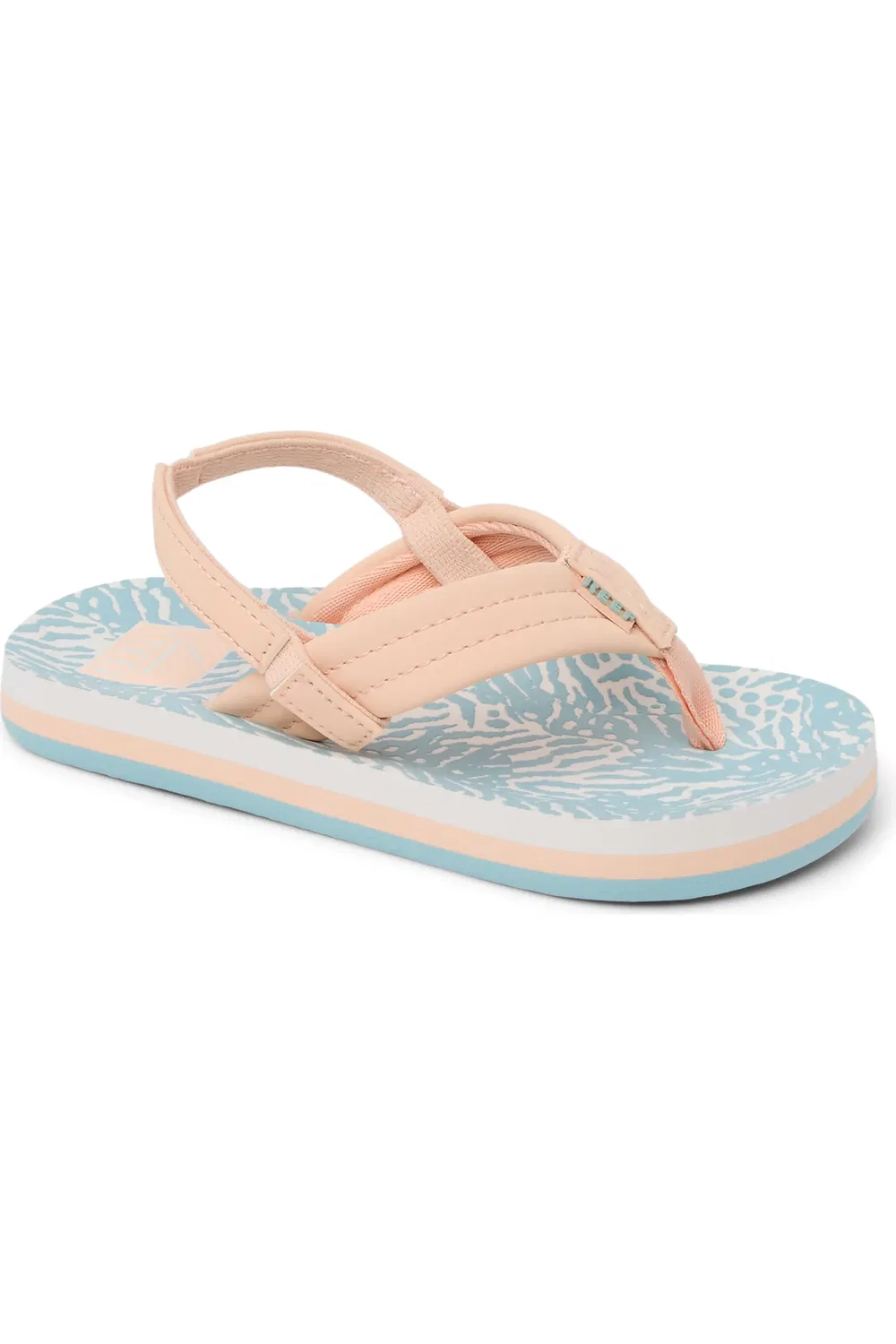 Сандалии детские с ремешком на пятке Ahi Reef, Peach/Blue Animal