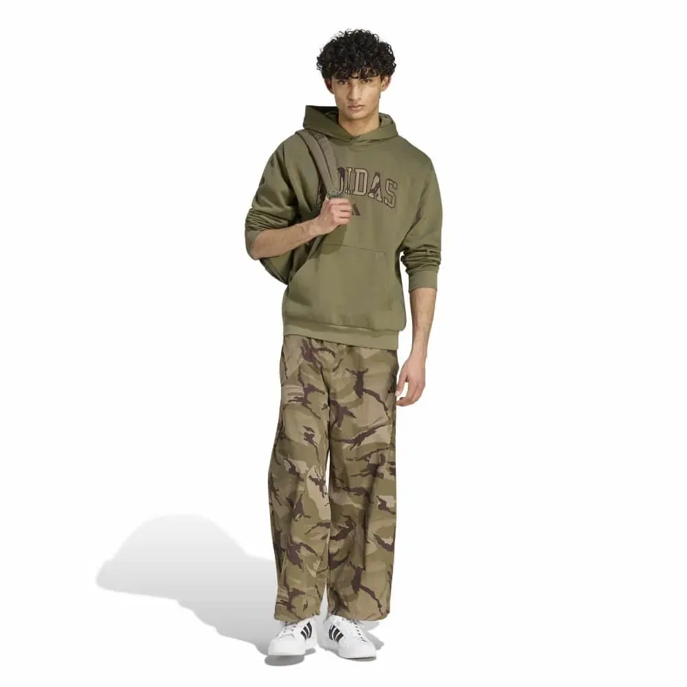 Худи с камуфляжным принтом Seasonal Essentials Adidas, зеленый — фото 4