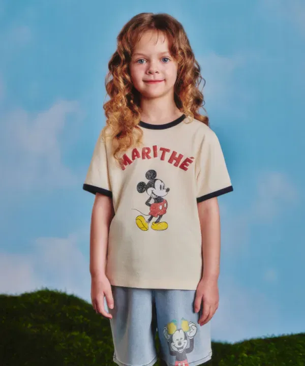 Футболка с коротким рукавом Disney Mickey Kids, Мариште Кидс, кремовый