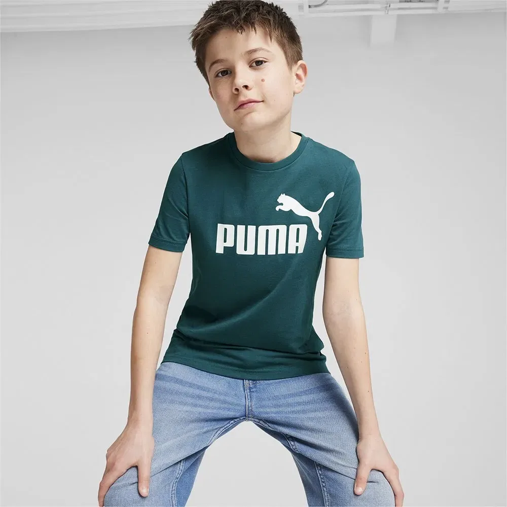 Футболка с коротким рукавом Puma Ess Logo, зеленый — фото 3