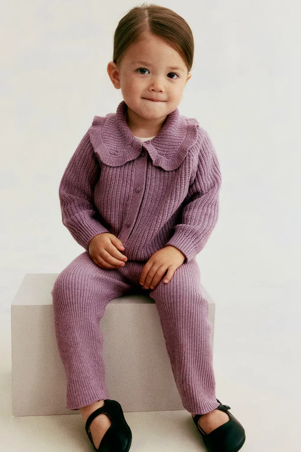 Комплект из двух предметов, изготовленный из хлопкового трикотажа H&M, Lila