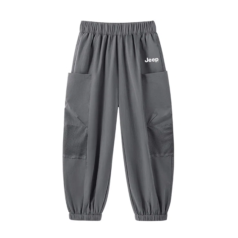Детские карго-брюки из тонкого стрейча, модель Thin Stretch, Jeep, Light Khaki/E White Label K — фото 3