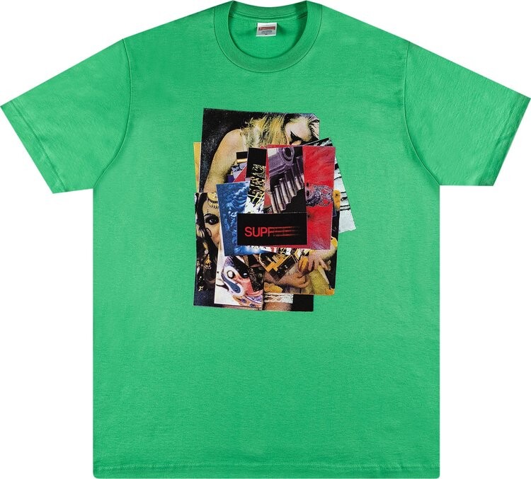 

Футболка Supreme Stack Tee 'Green', зеленый