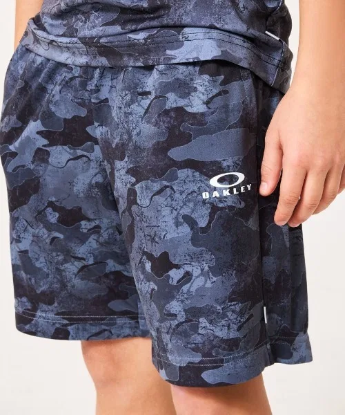 Детские шорты из трикотажа с принтом Oakley YTR Graphic Knit Shorts 11.0, Black/Grey