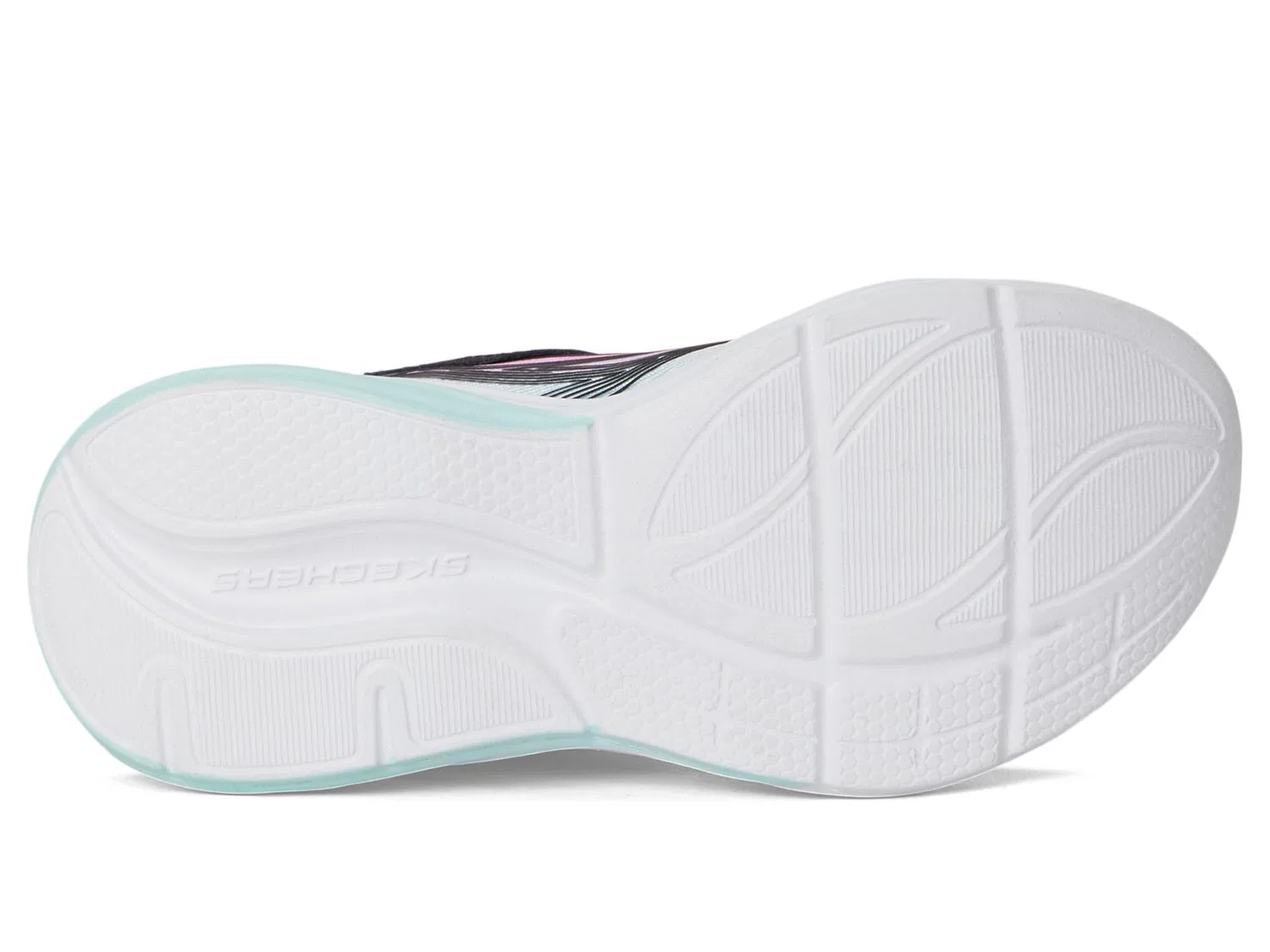 Детские кроссовки для девочек с подсветкой Skechers Cosmic Glow, Black Multi — фото 3