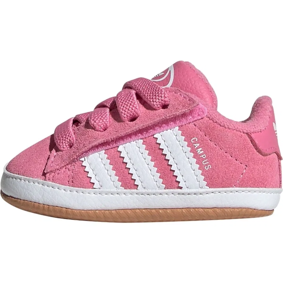 Детские кроссовки с ремешками Campus Crib Shoes Kids adidas, Розовый — фото 2