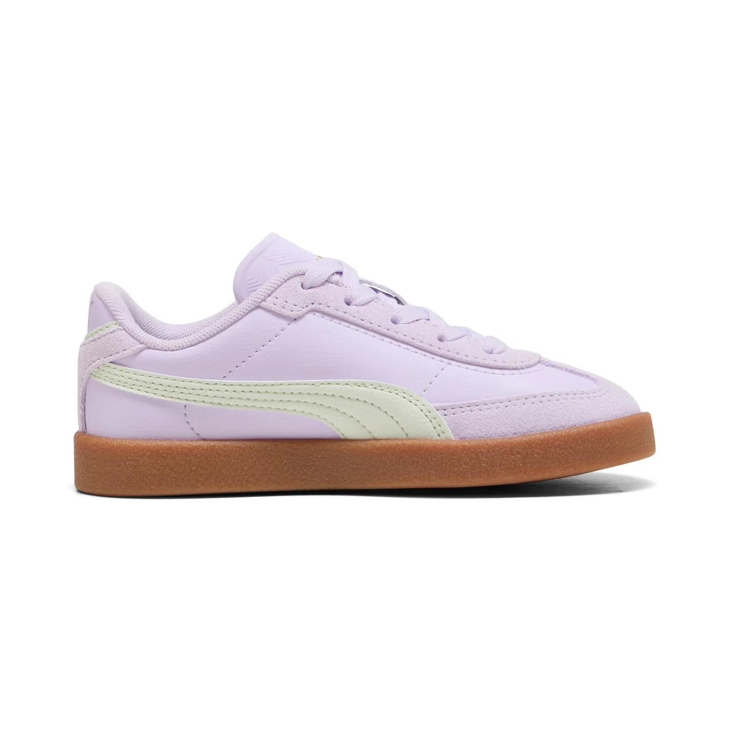Детские кожаные кроссовки с замшевыми вставками PUMA Club II ERA PS, Light Lavender-Sage Glow — фото 3
