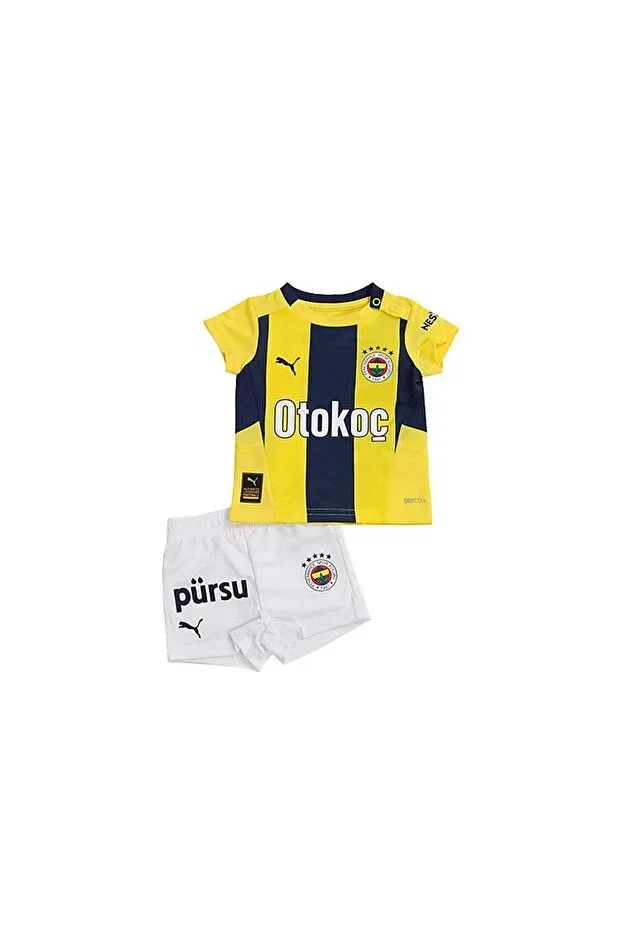 Детский спортивный костюм с коротким рукавом для новорожденных Puma, Yellow