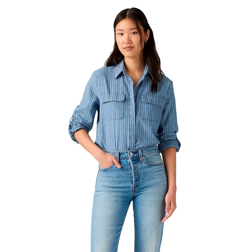 Женская рубашка с коротким рукавом Elaine Utility Levi's, Blue