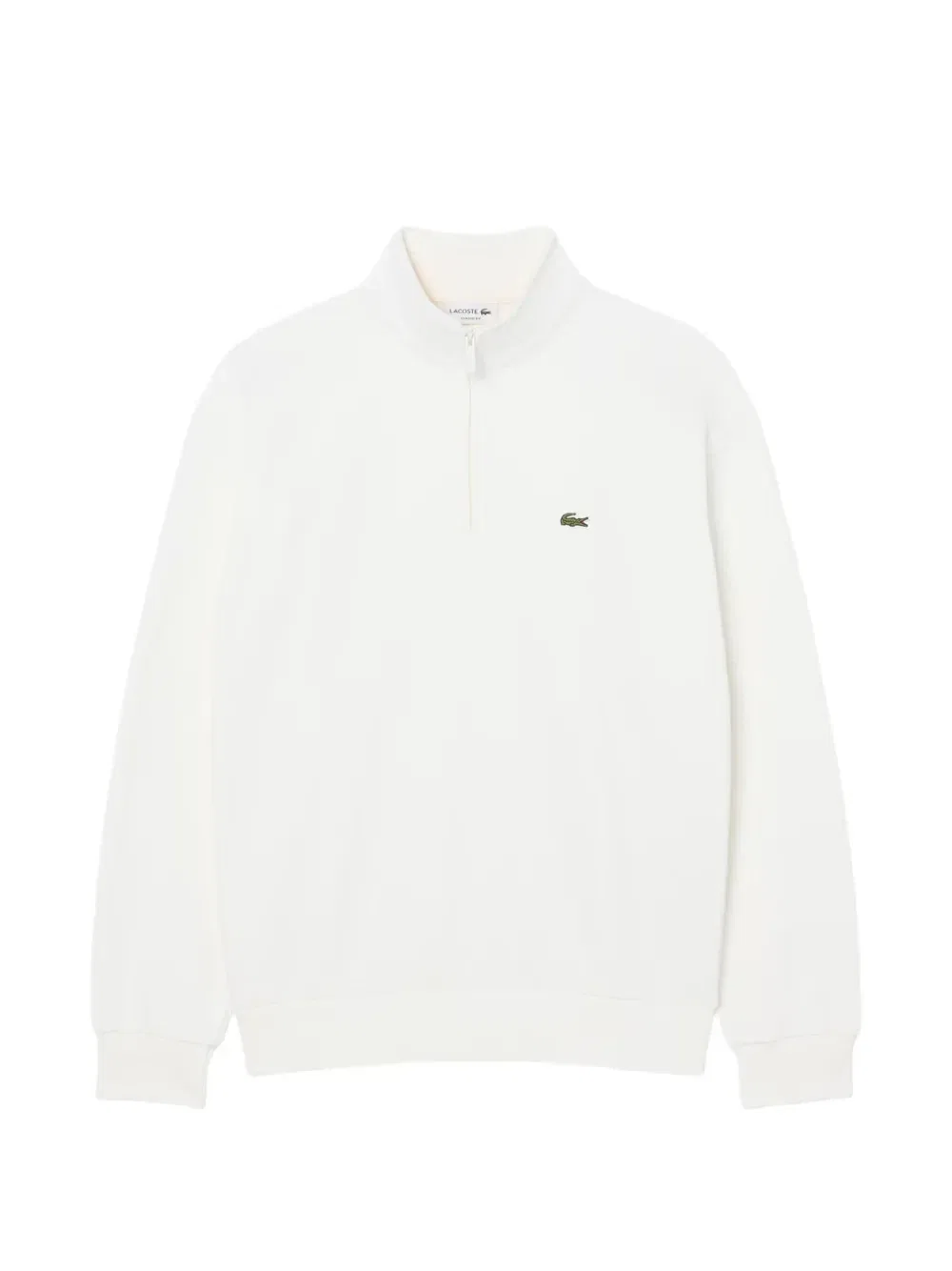 Толстовка на молнии с логотипом Lacoste, белый