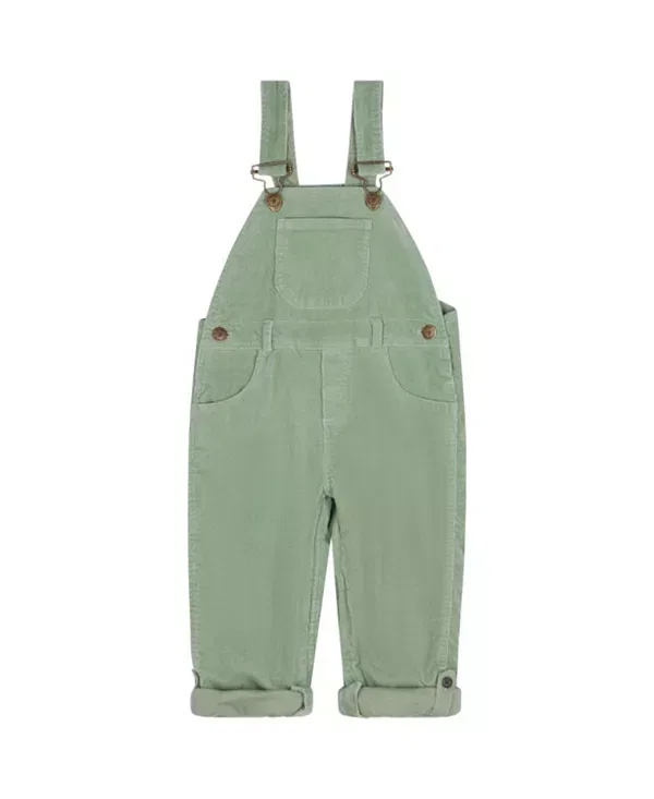 Детский комбинезон вельветовый Dotty Dungarees, Sage Green