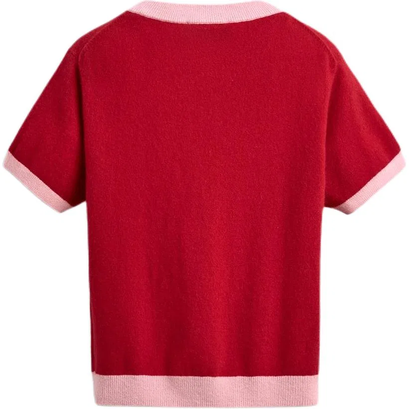 Женский кашемировый свитер с принтом x Disney/ X Harry Lambert FW25 Cashmere Sweater ZARA, Red — фото 3