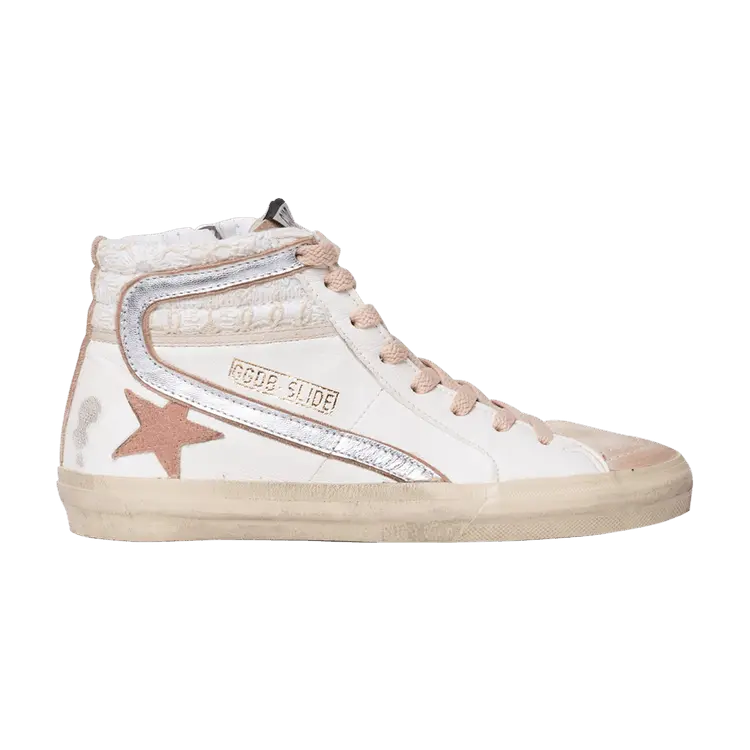 Кроссовки Golden Goose Wmns Slide Sneaker White Beige, белый
