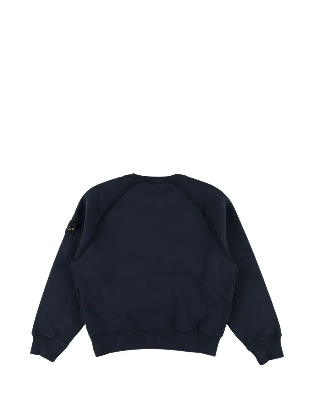 Свитер с логотипом на нашивке и рукавами-реглан Stone Island Junior, синий — фото 2
