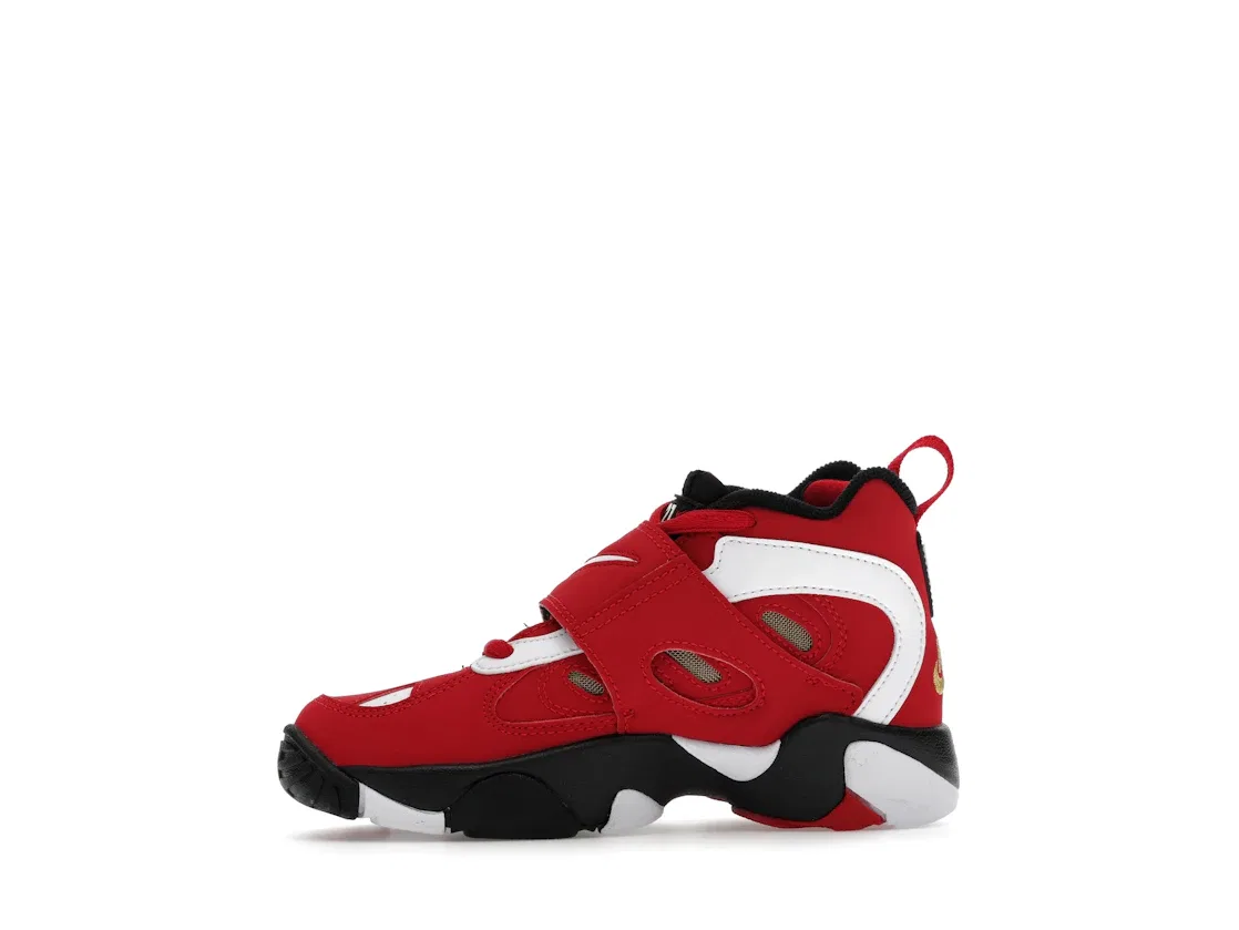 Детские кроссовки Lifestyle Nike Air Diamond Turf 2, Fire Red/White/Black/Metallic Gold — фото 3