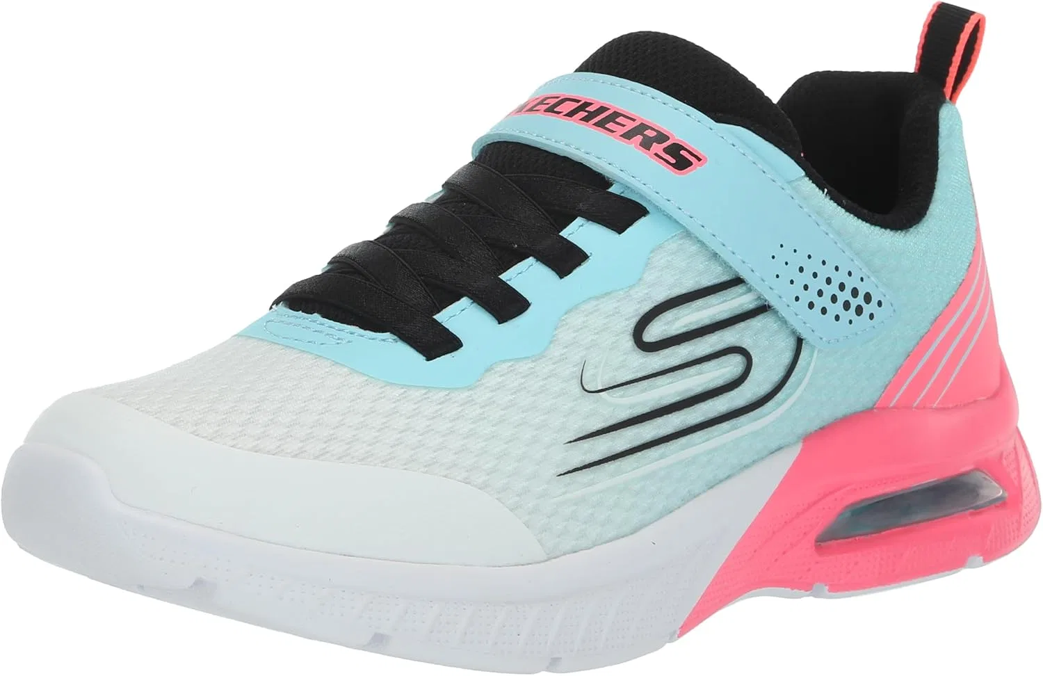 Детские кроссовки для девочек Microspec Max Plus Sprint Skechers, White/Coral