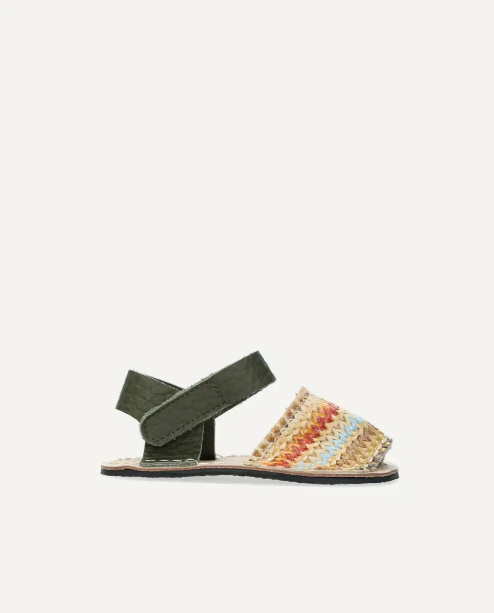 Детские минималистичные босоножки текстильные Salmón Ria Menorca, Multicolor