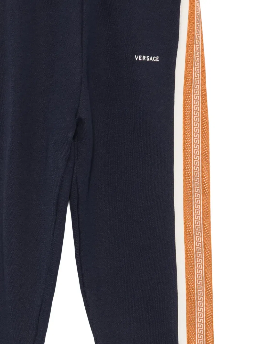 Спортивные брюки с лентой Greca Versace Kids, синий — фото 3
