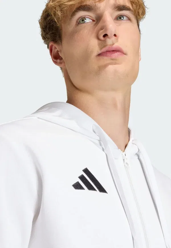 Толстовка Entrada26 на молнии - свитшот на молнии Adidas Performance, белый/черный — фото 3