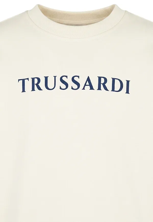 Куртка с принтом Sweatshirt Tru Trussardi Junior, ivory, слоновая кость — фото 3