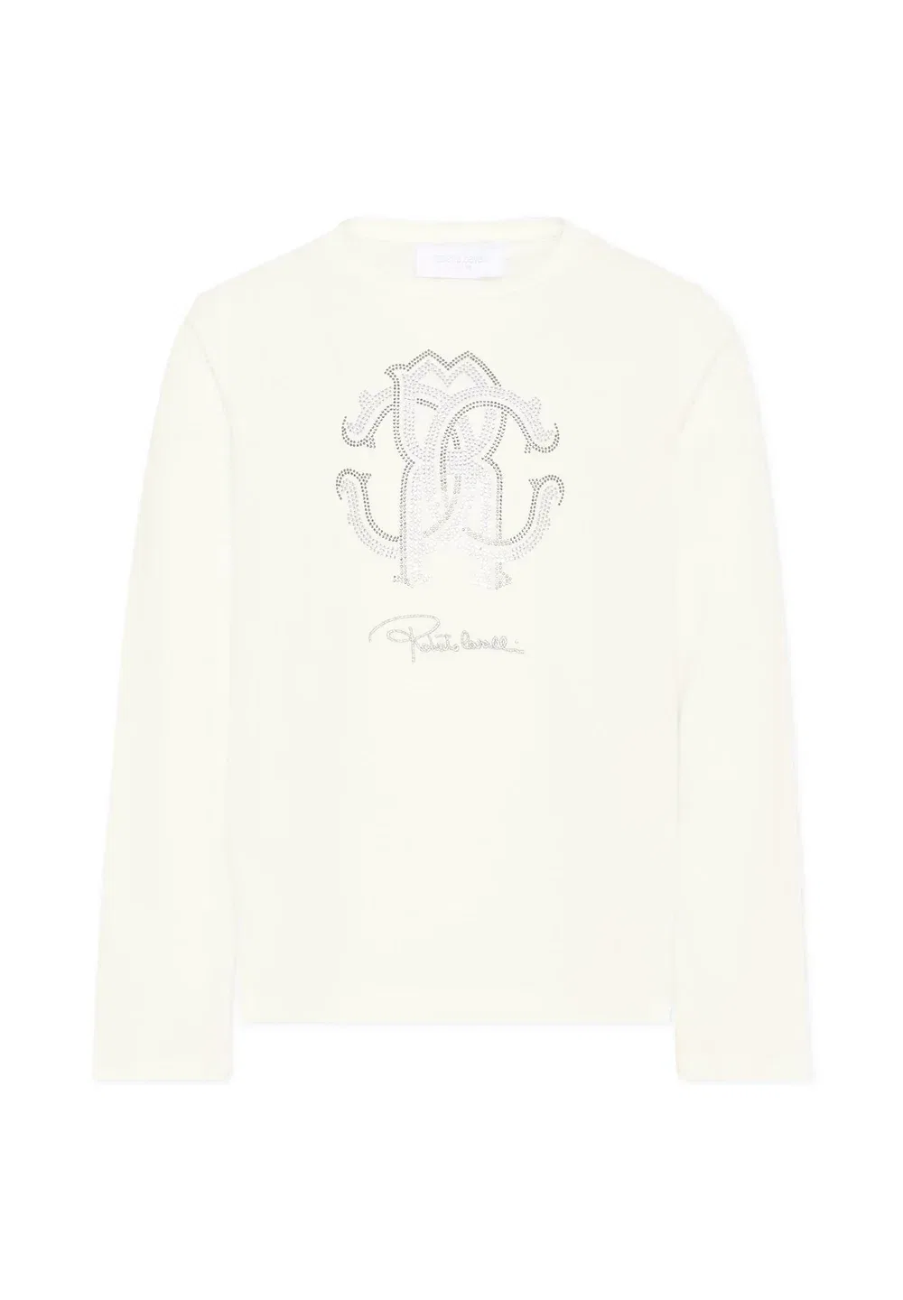 Футболка унисекс с длинными рукавами Roberto Cavalli Junior, Ivory