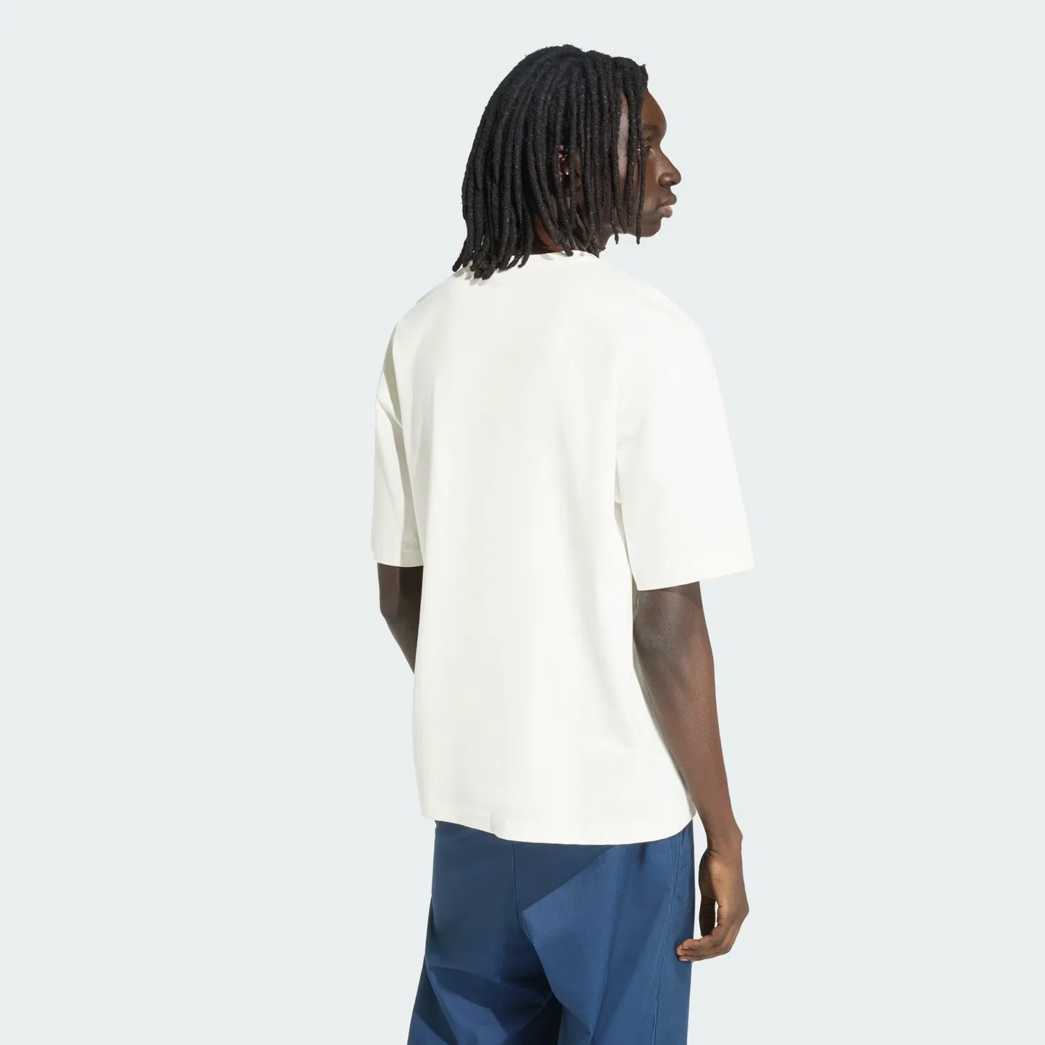 Мужская футболка свободного кроя VARSITY 1972 TEE Adidas Originals, Cloud White — фото 2