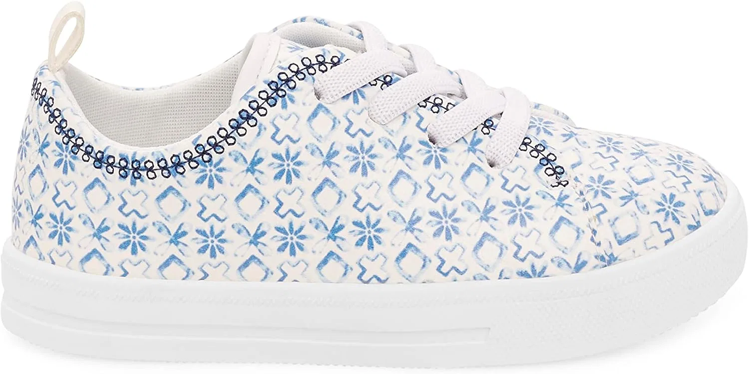 Детские кроссовки для девочек Lola OSHKOSH B'GOSH, White/Blue — фото 4
