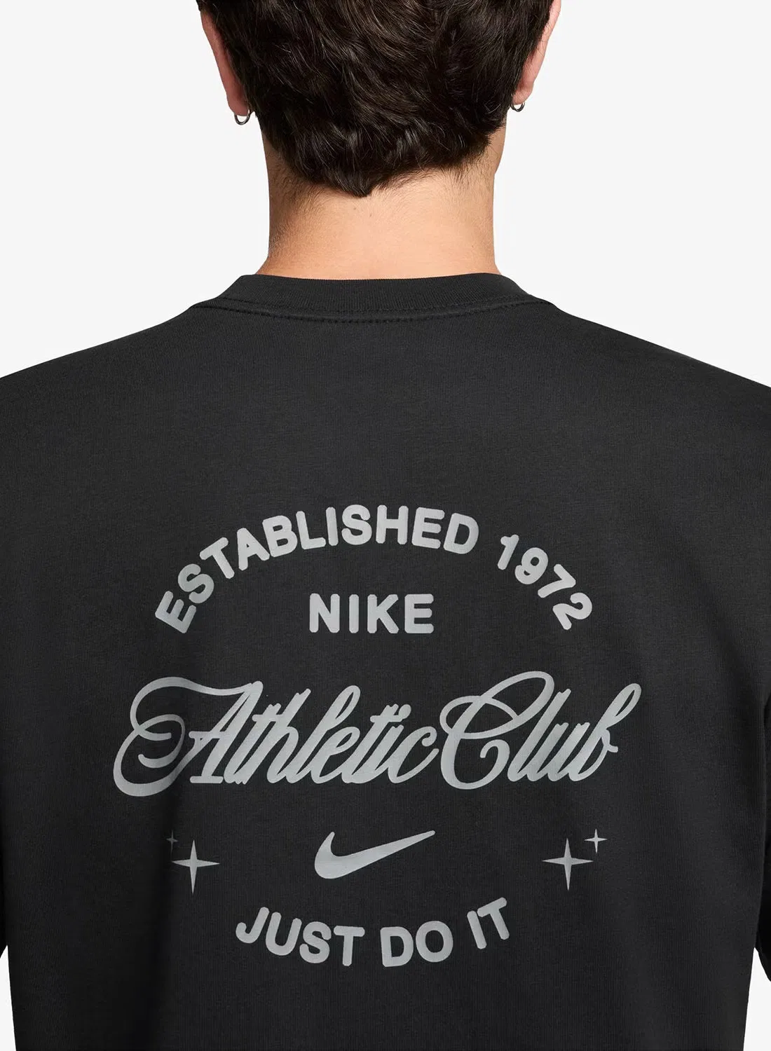 Футболка свободного кроя с патчем Nike, черный — фото 3