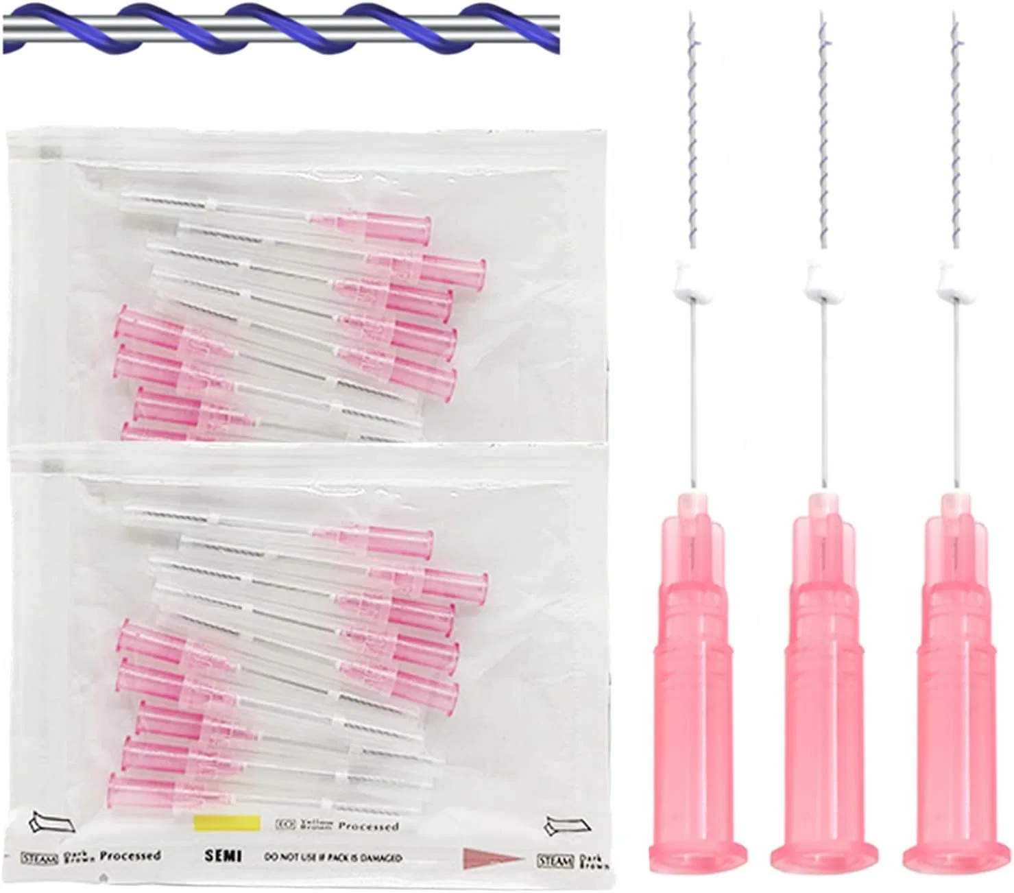 PDO нити для лица 20 шт, DFANCE, 26G x 60 мм