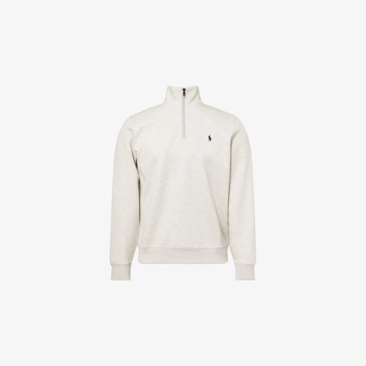 Толстовка из хлопкового трикотажа с вышитым логотипом и длинными рукавами Polo Ralph Lauren, серый