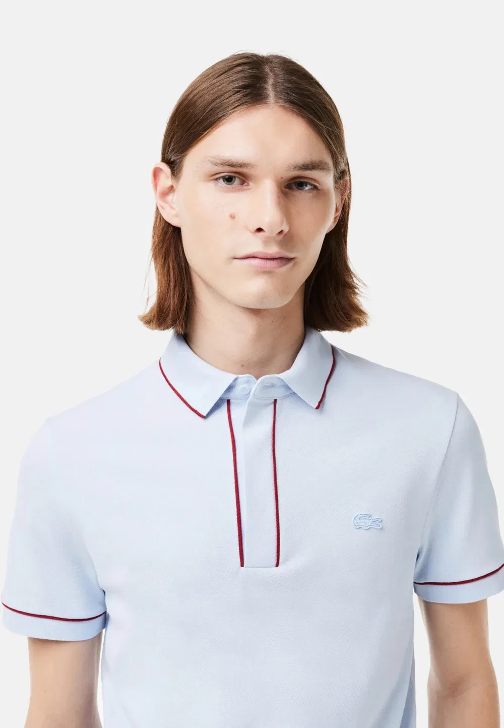 Рубашка поло Lacoste, Bleu Clair Jg — фото 4