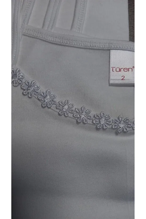 Детский комплект маек для девочек Daisy Rope Strap Türen, White