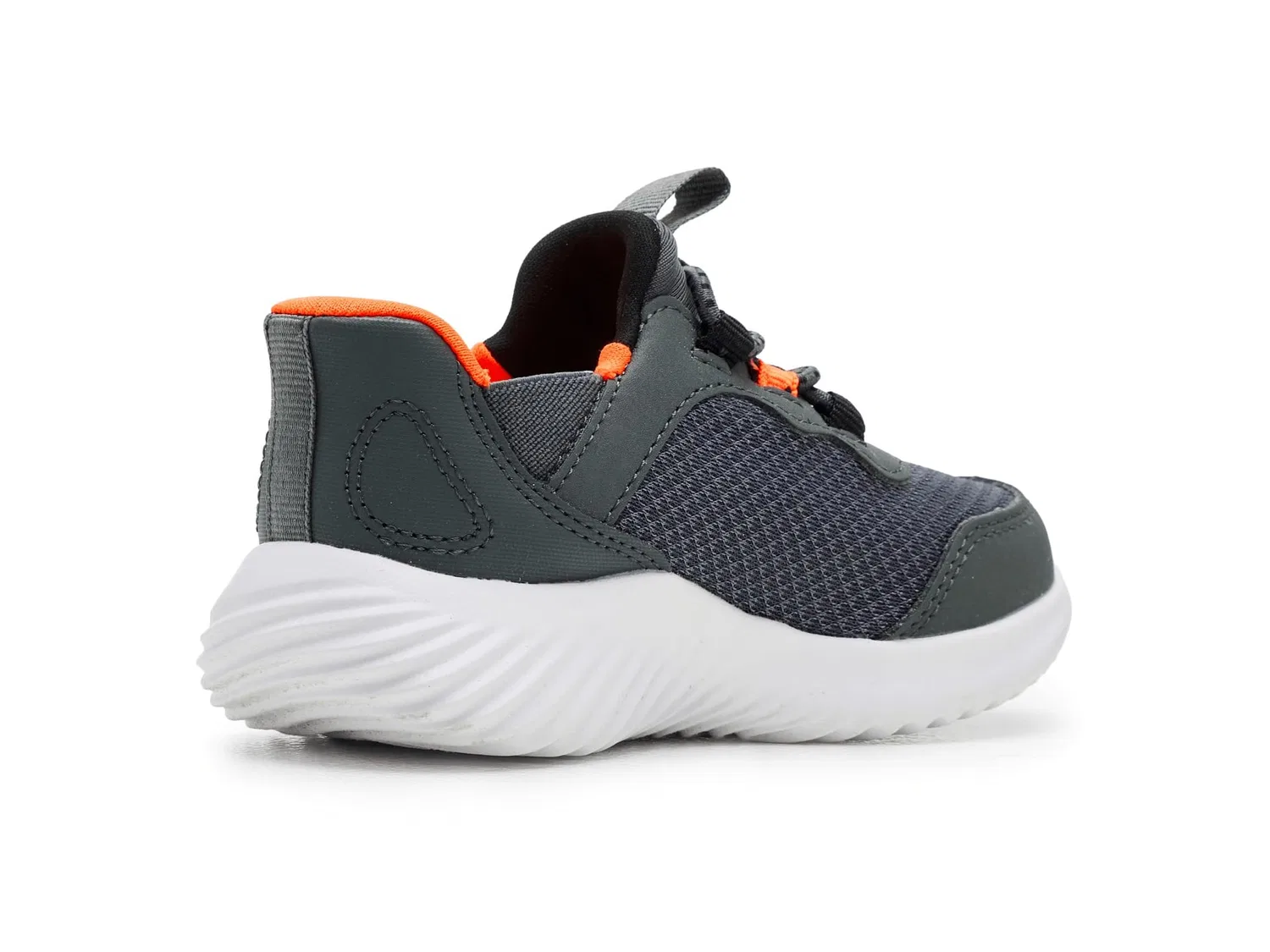 Детские кроссовки для мальчиков с принтом Bounder - Brisk-burst Skechers, Anthracite Orange — фото 3