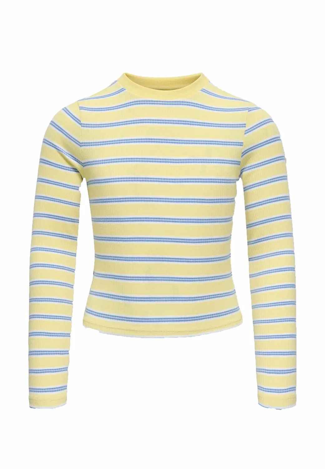 Футболка Koglupe с длинными рукавами в полоску (джемпер) Only Girls, Mellow Yellow