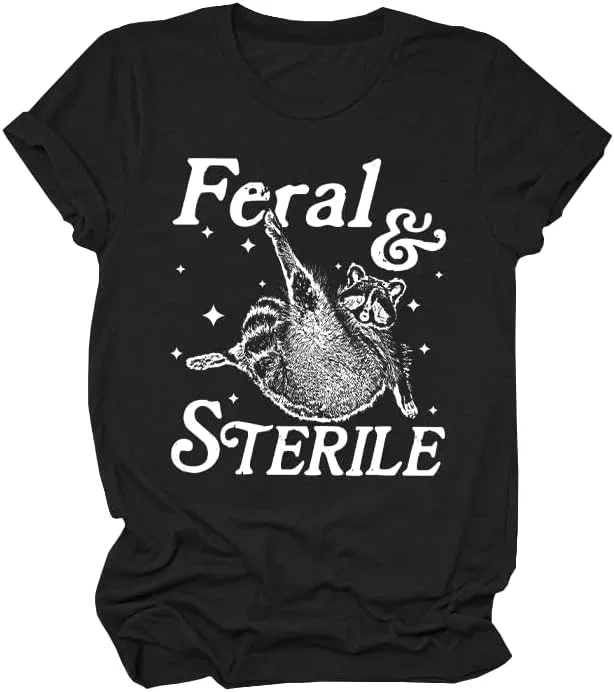 Женская футболка с полосами Feral and Sterile, Black