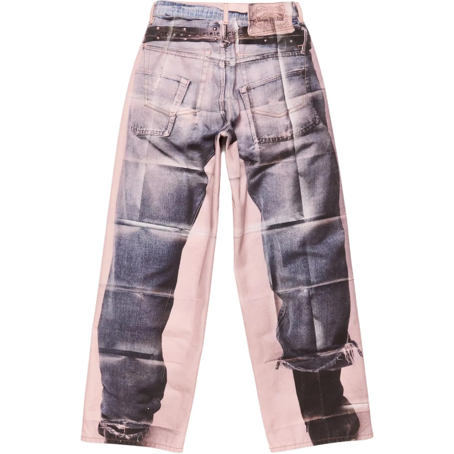 Джинсы унисекс с широкими штанинами Pink/Blue Acne Studios, Pink/Blue — фото 3