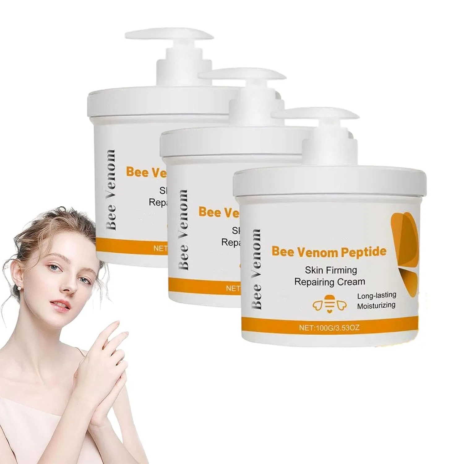 Крем для тела лифтинг-фирминг Bee Venom JIAOY, 3 шт, 100 г