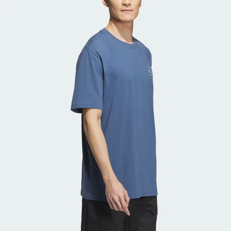 Футболка с коротким рукавом Adidas, бирюзовый — фото 3