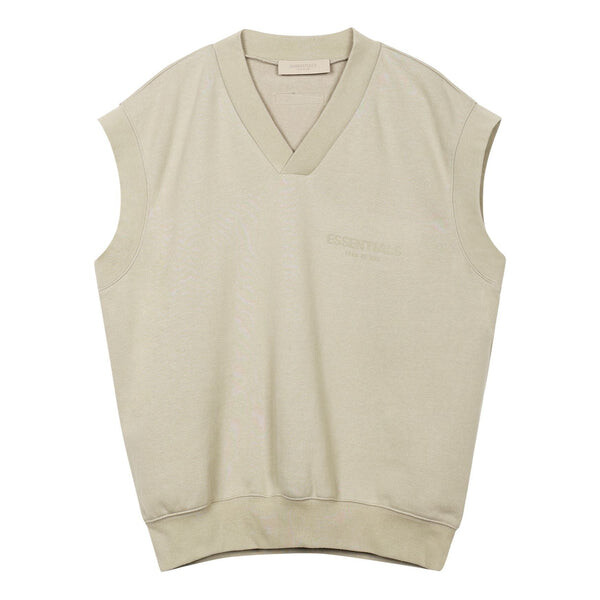 

Жилет fw22 v neck vest 'smoke' Fear Of God Essentials, серый