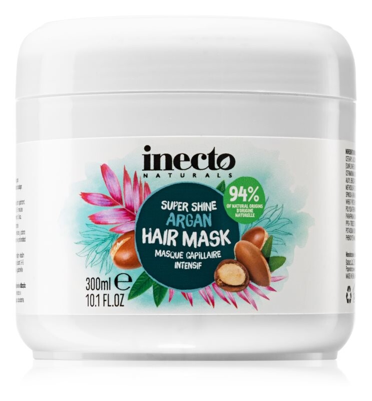 

Питательная маска для придания блеска и смягчения волос Inecto Argan