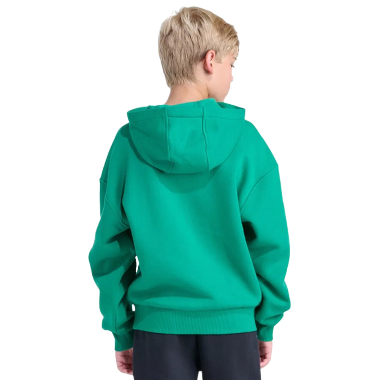Худи для мальчиков Gel Trefoil Adidas, цвет Bold Green/Bold Green — фото 2