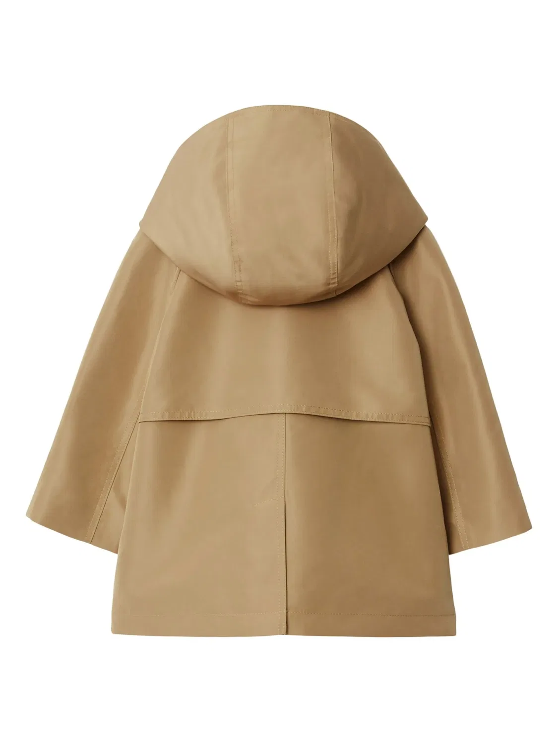 Детское пальто-тренч с капюшоном Toddler Nathaniel Trench Coat Burberry, Camel — фото 2