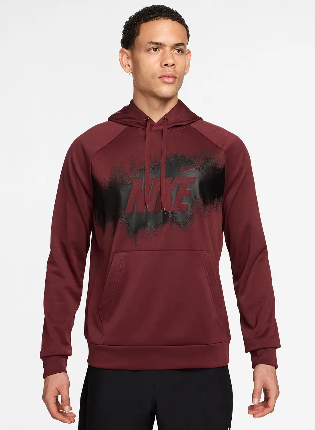Худи с принтом Therma-Fit Nike, красный