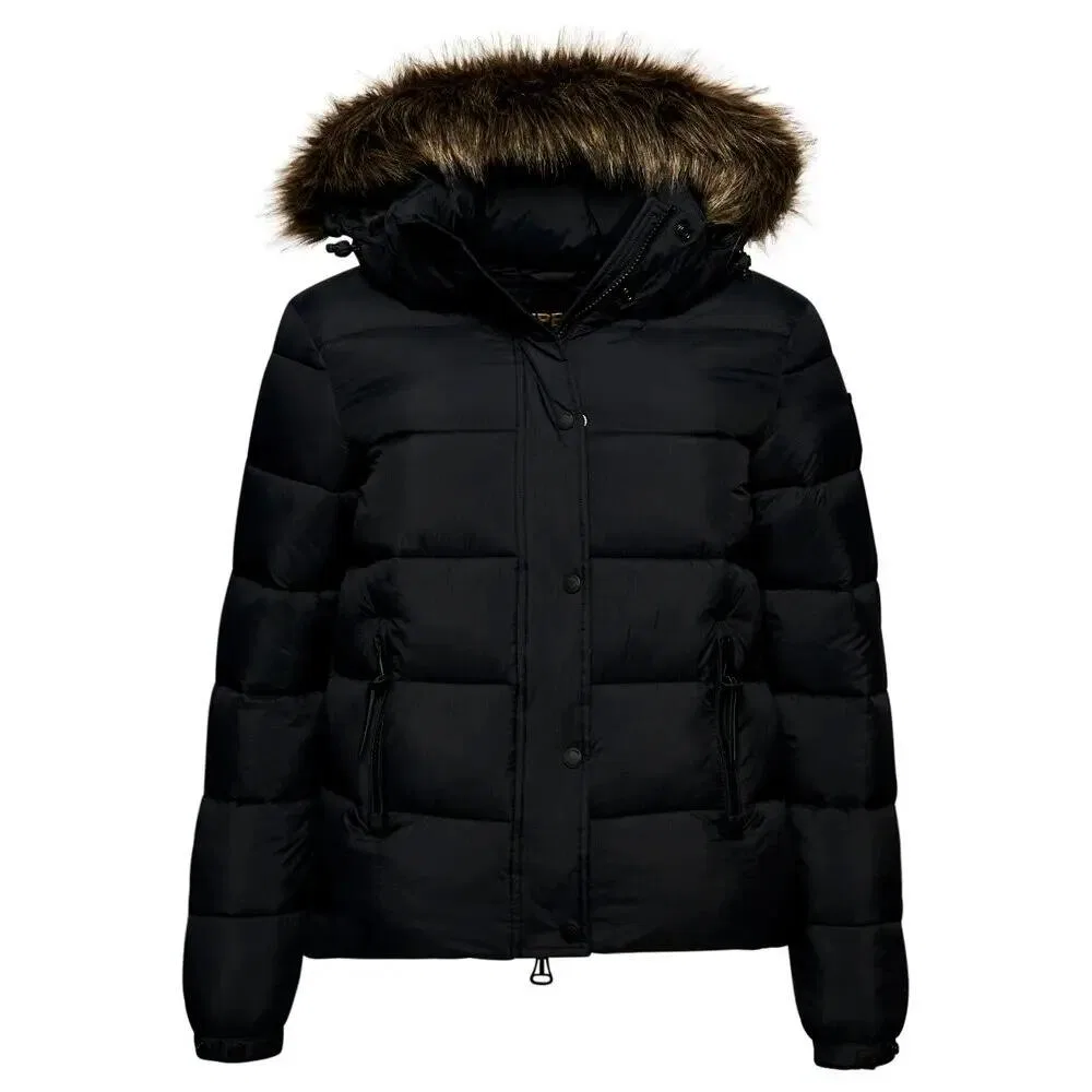 Женская куртка с капюшоном Superdry, Цвет: Schwarz
