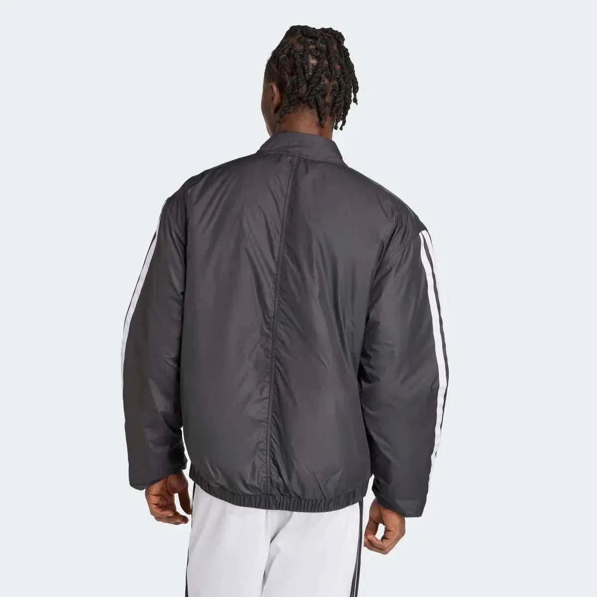 Мужская утепленная куртка-бомбер с принтом CLIMAWARM 3 bandas adidas, Negro — фото 2