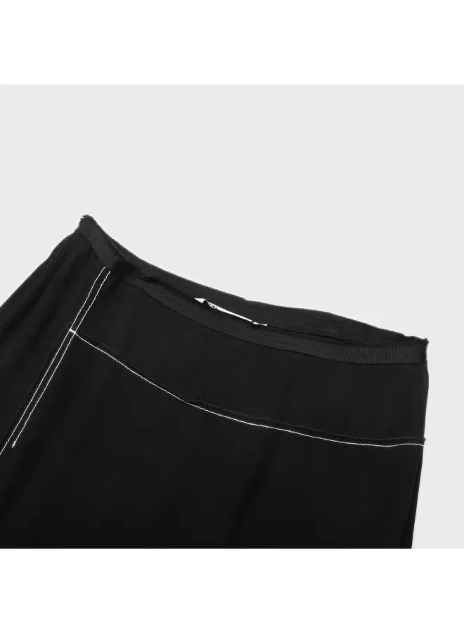 Юбка миди асимметричная Zara, черный — фото 4