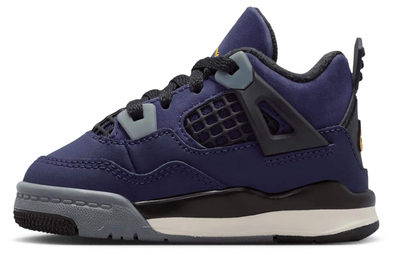 Баскетбольные кроссовки для мальчиков Retro 4 Jordan, фиолетовый/черный — фото 2