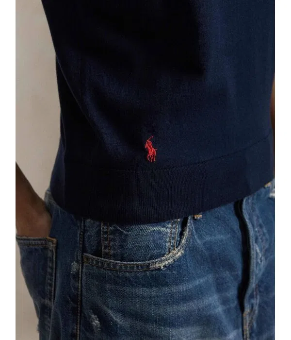 Женский топ Slim Fit Polo Ralph Lauren, Blu Marino — фото 4